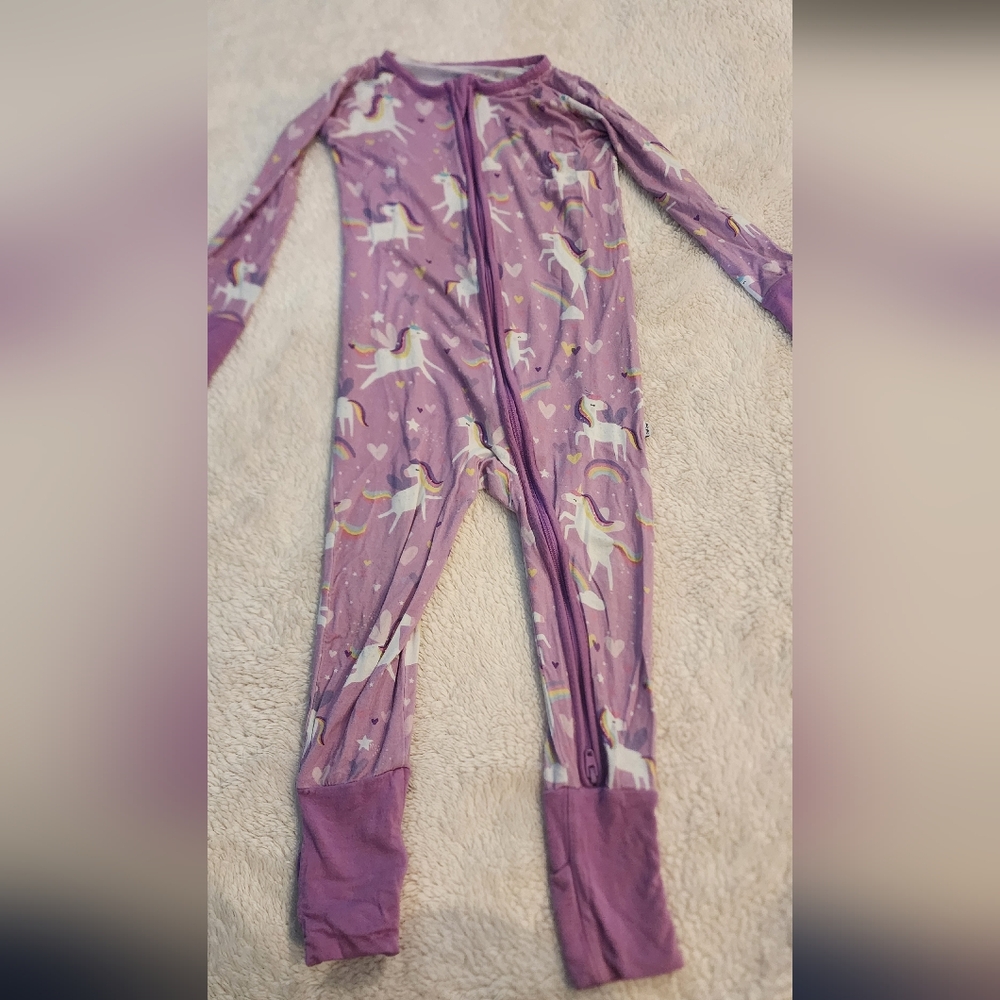 Little Sleepies Stella's Unicorn Bamboo Zippy 12-18 Months